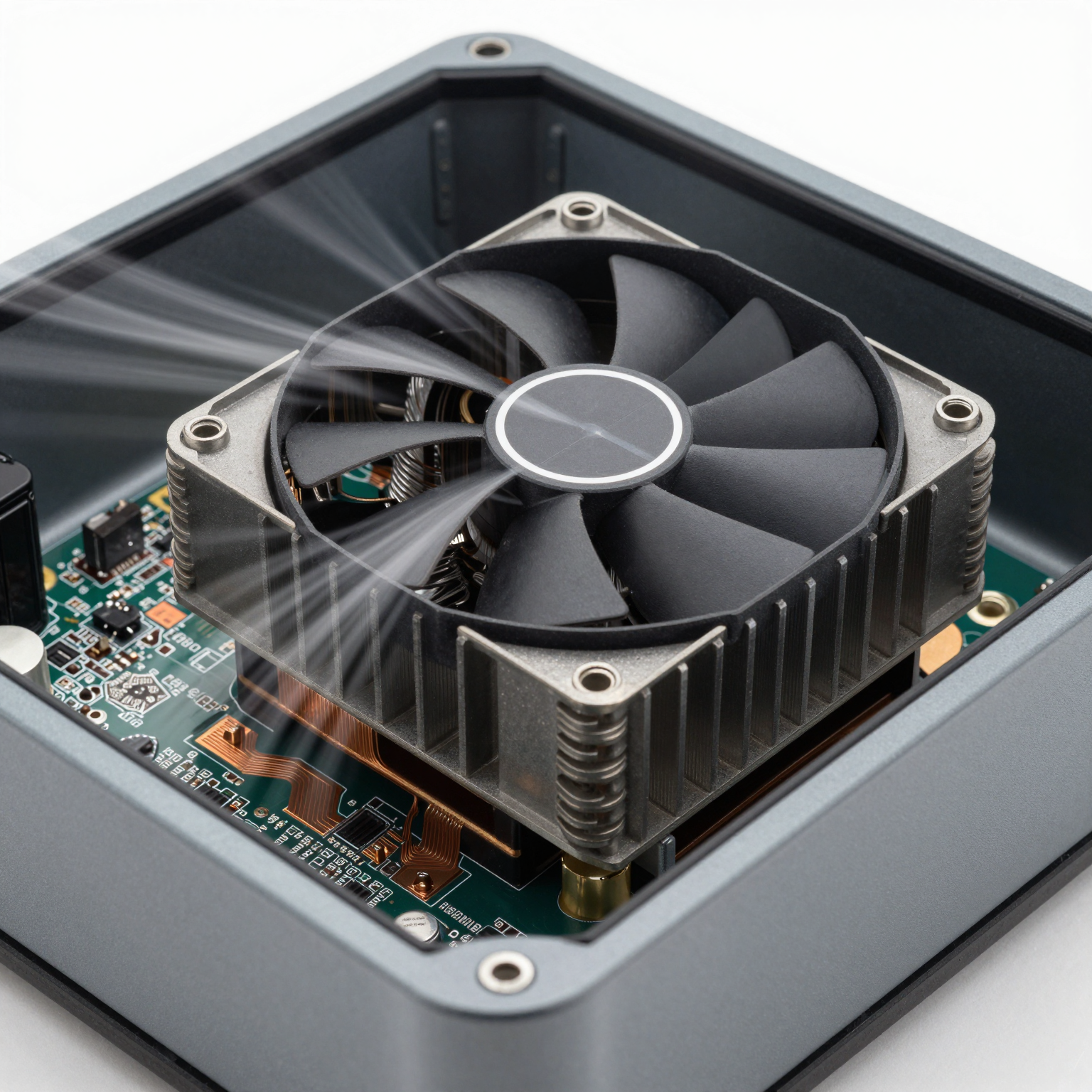 Thermal management components during enclosure assembly