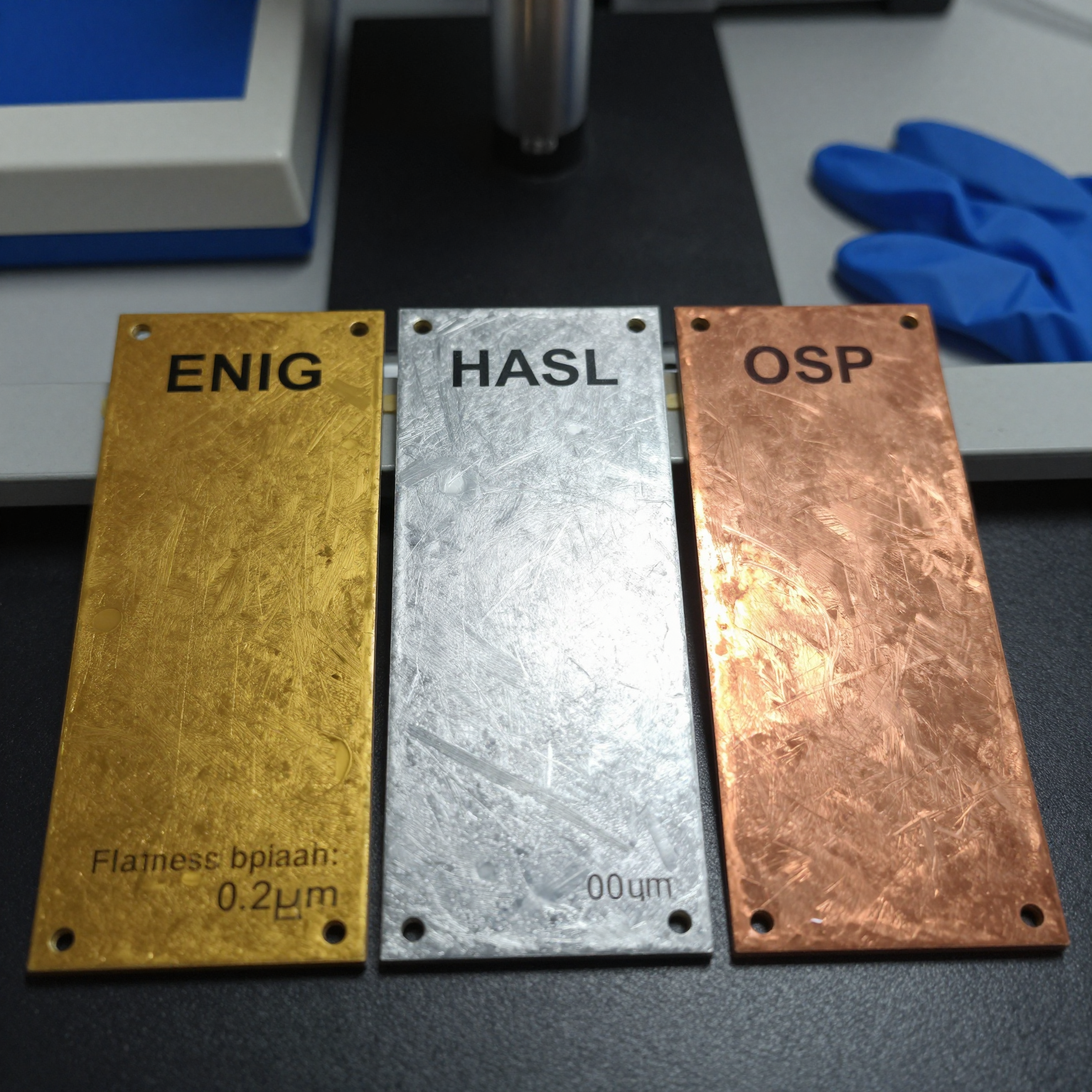 Comparison of common PCB surface finishes used in turnkey assembly